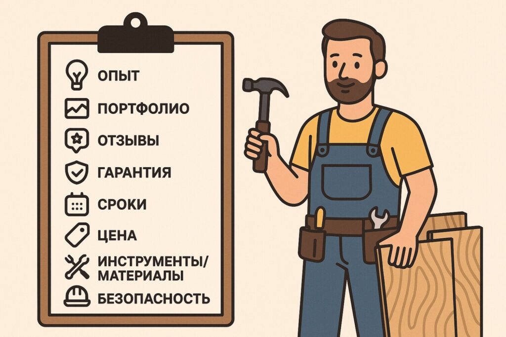 На что нужно обратить внимание при выборе мастера