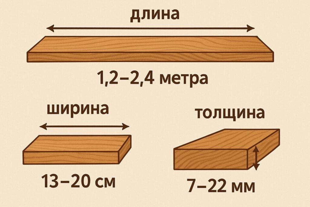Какие бывают размеры паркетной доски