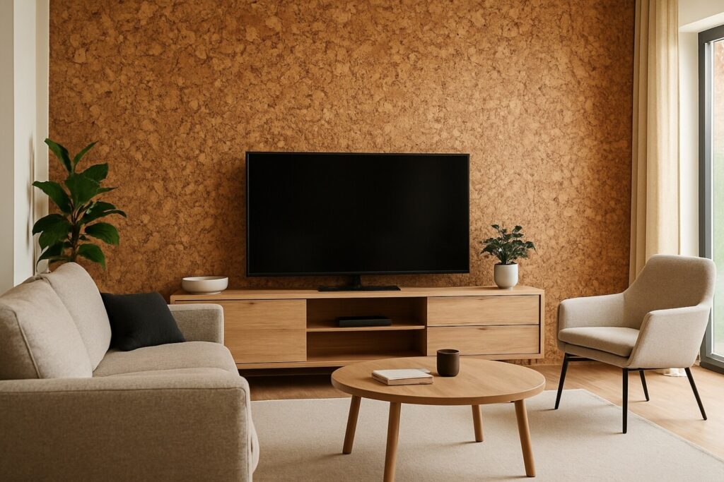a1aa81bafdff540cce1d0baefe34f587 Пробковые материалы на стене