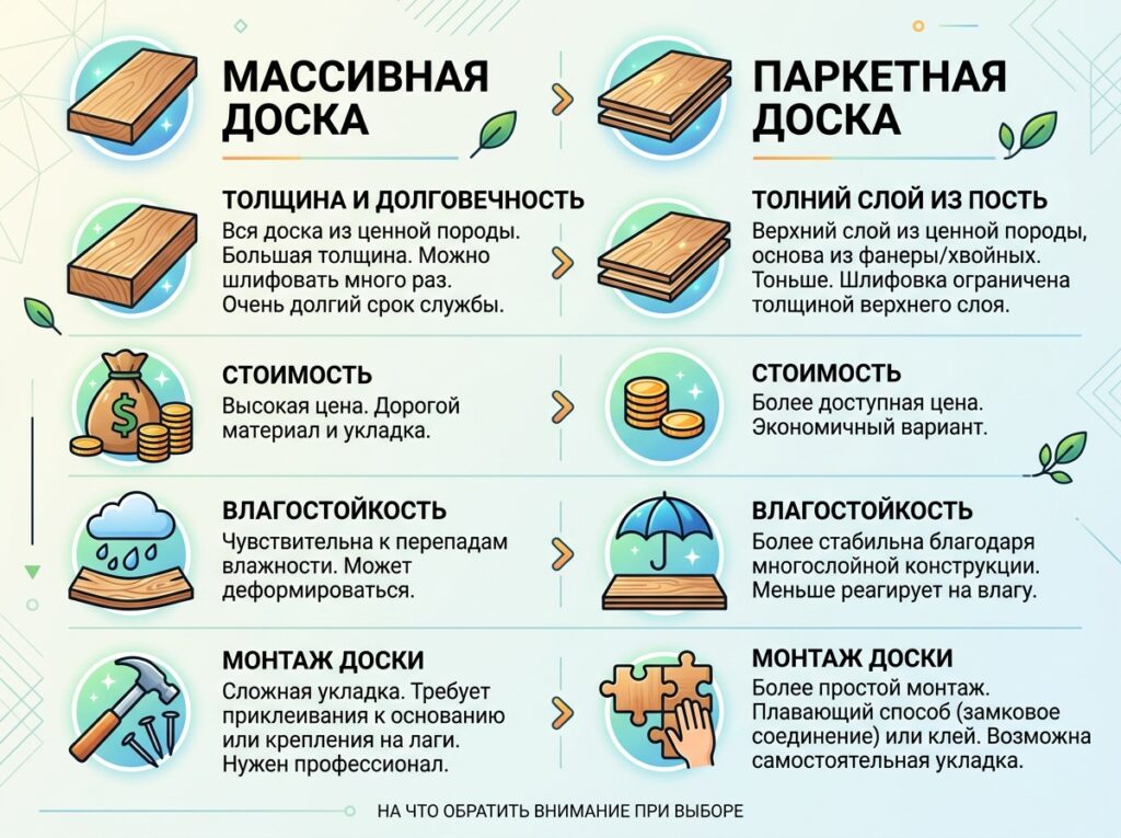 Выбираем доску под свои нужды